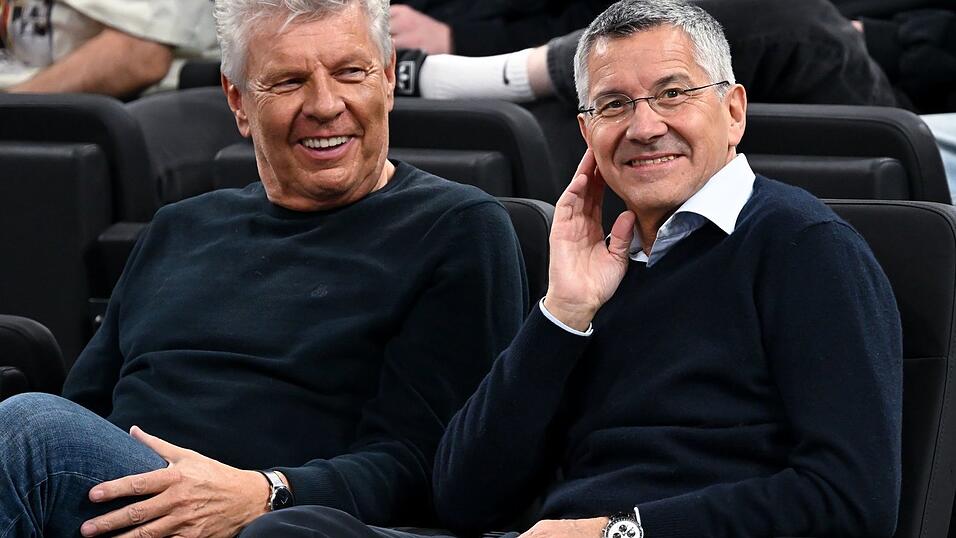 Dieter Reiter mit Bayern-Pr&auml;sident Herbert Hainer. (Archivbild)