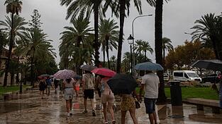 Kein Urlaubswetter auf Mallorca.