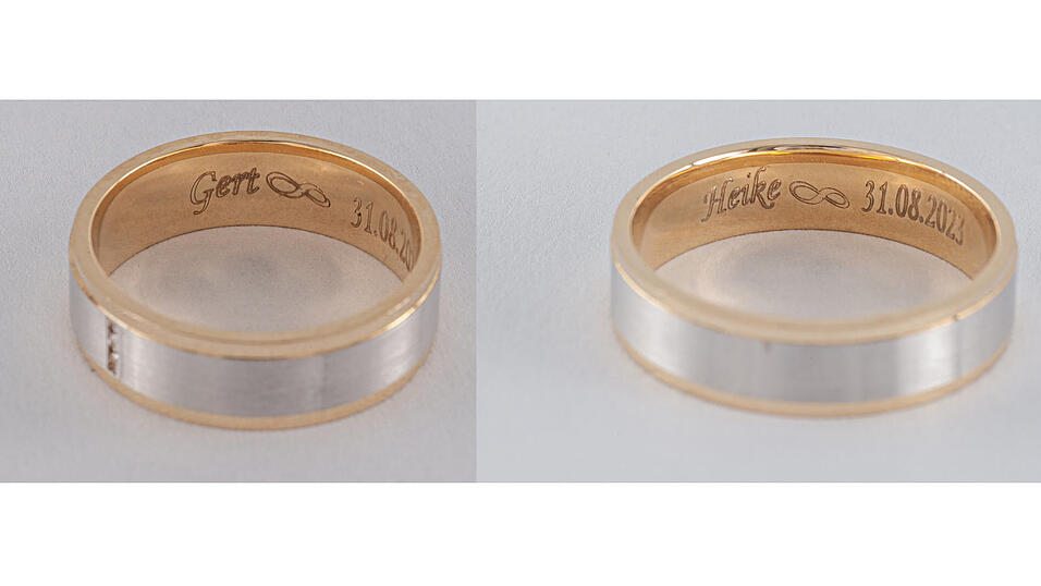 Diese beiden Ringe konnten mittlerweile einem Ehepaar in Köln zugeordnet werden. Diese beiden Ringe konnten mittlerweile einem Ehepaar in Köln zugeordnet werden.