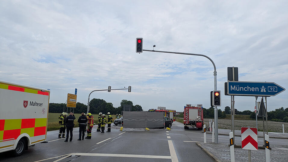 An dieser Stelle ereignete sich der Unfall. 