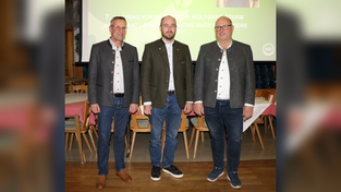 Gesch&auml;ftsf&uuml;hrer Robert Huf, Referent Wolfgang Sturm und MR-Vorsitzender Thomas Weigl.