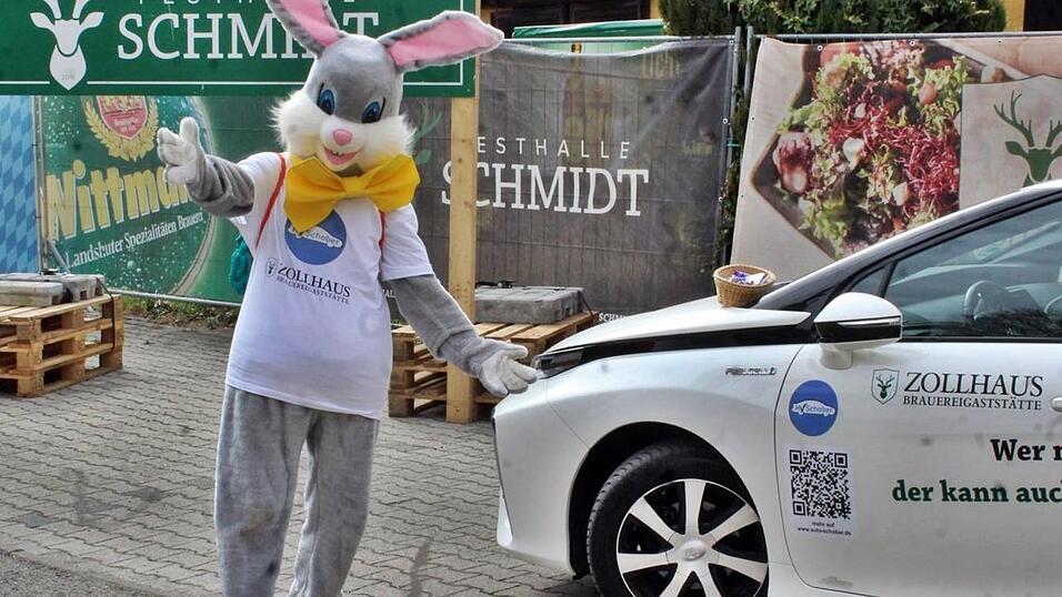 Zum Osterwochenende durfte sich das Personal des Dult Drive-In in Landshut über besondere Unterstützung freuen.