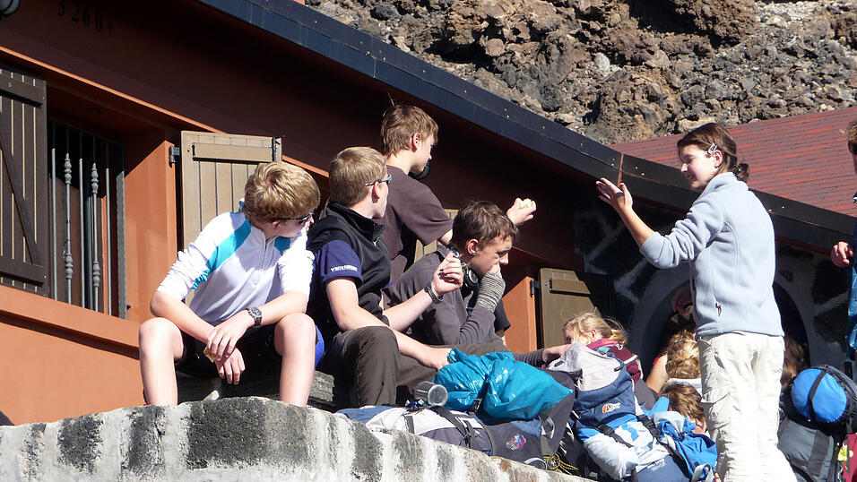 Teneriffa - Schutzhütte Teide. Teneriffa - Schutzhütte Teide.