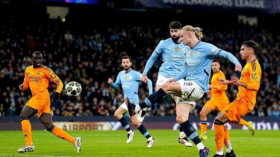 Superstar Erling Haaland traf zur 1:0-Führung für Manchester City. Superstar Erling Haaland traf zur 1:0-Führung für Manchester City.