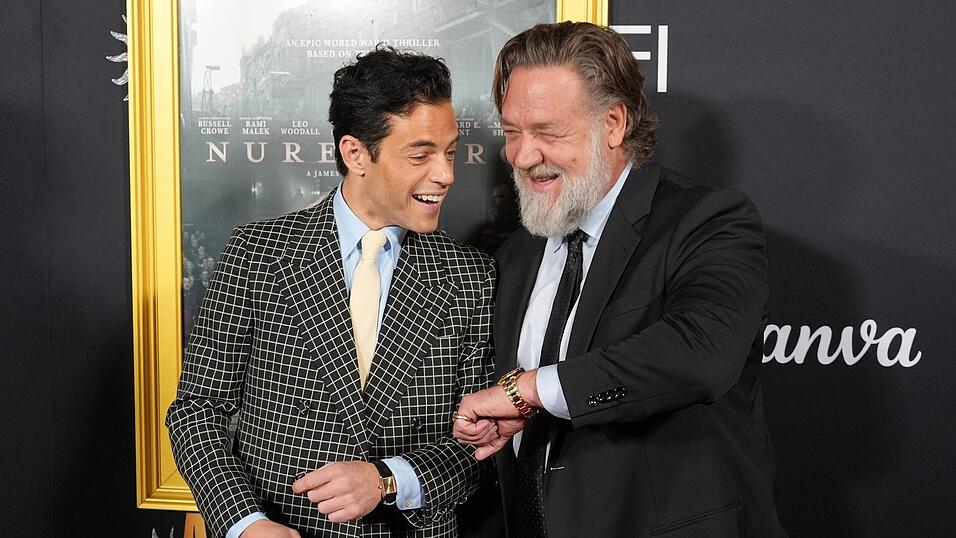 Rami Malek und Russell Crowe bei einer Vorf&uuml;hrung des Films. (Archivbild)