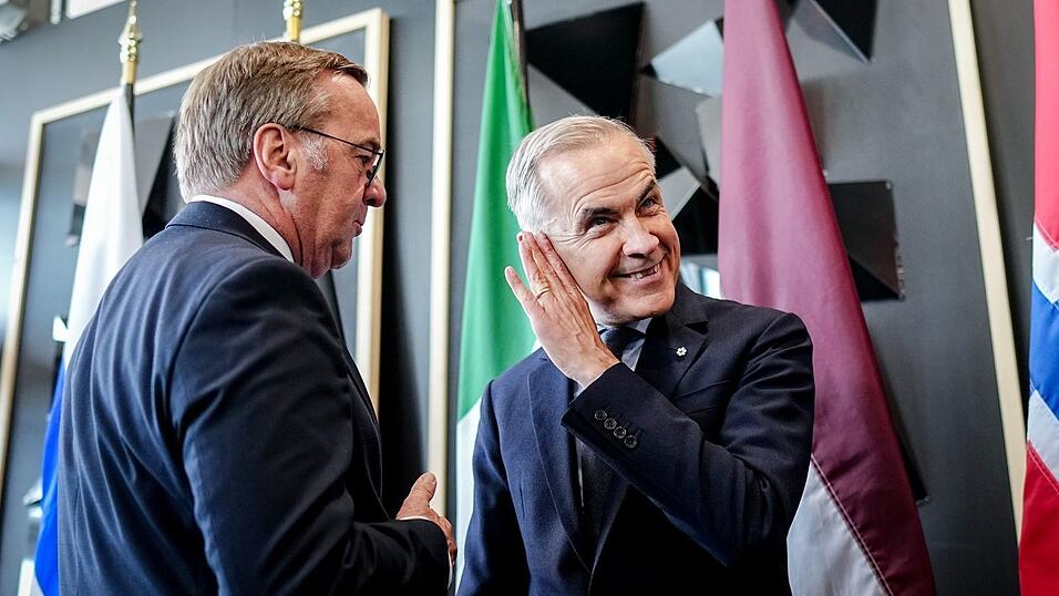 Verteidigungsminister Boris Pistorius und der kanadische Premierminister Mark Carney