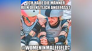 Auf Instagram haben die Spielerinnen des Rolling Rat Pack einen aktuellen Trend aufgegriffen.