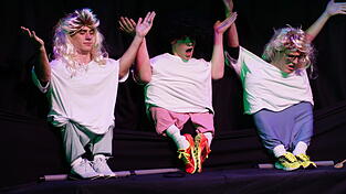 Drei Zwerge: Tim Unterberg, Samuel Blank und Benedikt Schobner.