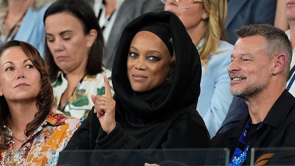 Auch US-Model und TV-Moderatorin Tyra Banks schaute beim Halbfinale zu Auch US-Model und TV-Moderatorin Tyra Banks schaute beim Halbfinale zu