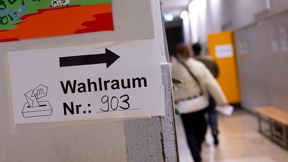 In den Wahllokalen war wenig los.