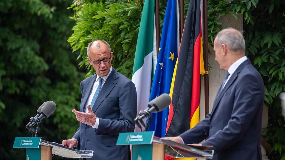 Vertraut darauf, dass Irland einen &laquo;realistischen Vorschlag&raquo; f&uuml;r den neuen EU-Etat vorlegt: Bundeskanzler Friedrich Merz.