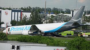 Unfall am Flughafen Miami. Unfall am Flughafen Miami.