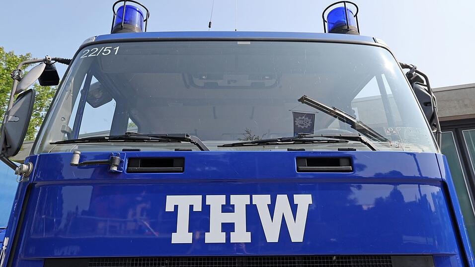 Auch das Technische Hilfswerk war im Einsatz. (Symbolbild)
