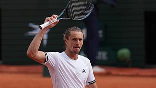 Alexander Zverev reagiert auf seinen Achtelfinalsieg. Alexander Zverev reagiert auf seinen Achtelfinalsieg.