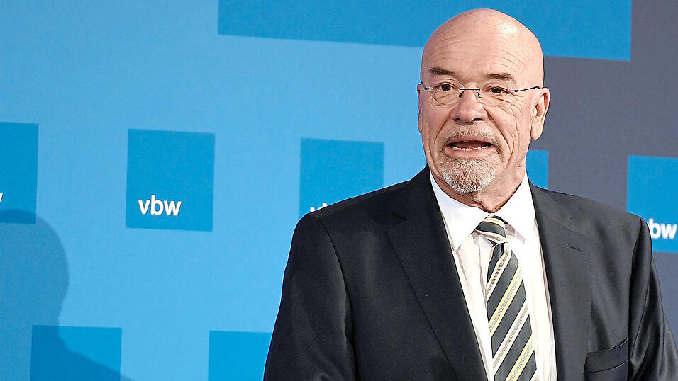 Vbw-Präsident Wolfram Hatz fordert: Aufbrechen statt einbrechen. (Archivfoto) Vbw-Präsident Wolfram Hatz fordert: Aufbrechen statt einbrechen. (Archivfoto)