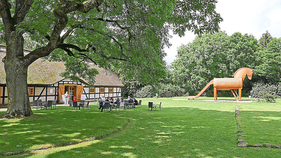 Der Nachbau des trojanischen Pferdes ist eine Publikumsattraktion in Ankershagen.