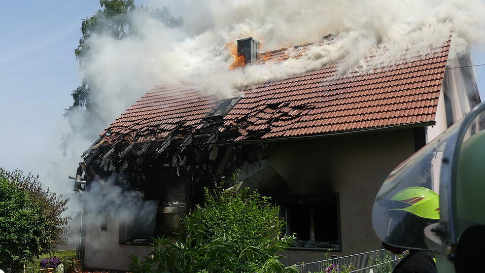Brand eines Wohnhauses in Mötzing.