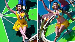 Die Frauenfigur hält sich nun bedeckter. Die Frauenfigur hält sich nun bedeckter.