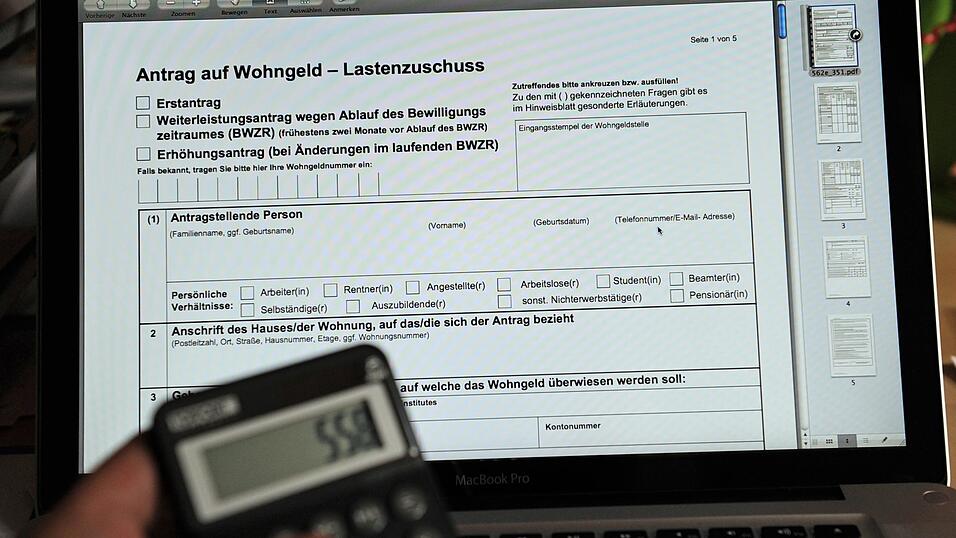 Die Wohngeldreform sorgt f&uuml;r einen Stau an Neuantr&auml;gen in den zust&auml;ndigen Sozial&auml;mtern.