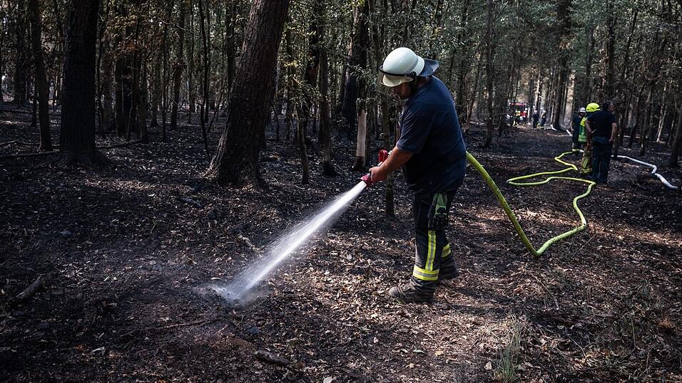 Zuletzt musste die Feuerwehr im Hürtgenwald nur noch Glutnester löschen. (Archivbild) Zuletzt musste die Feuerwehr im Hürtgenwald nur noch Glutnester löschen. (Archivbild)