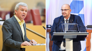 Ralf Stadler (links) und Stephan Protschka haben sich einiges vorgeworfen, vor Gericht bleibt davon wenig &uuml;ber.