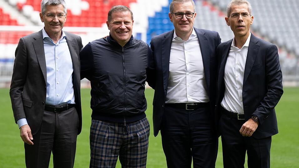 Finanzvorstand Michael Diederich (r) könnte Medienberichten zufolge den FC Bayern zeitnah verlassen.