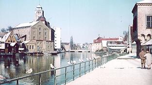 Ein Blick auf die Mühleninsel in den 1950er-Jahren.
