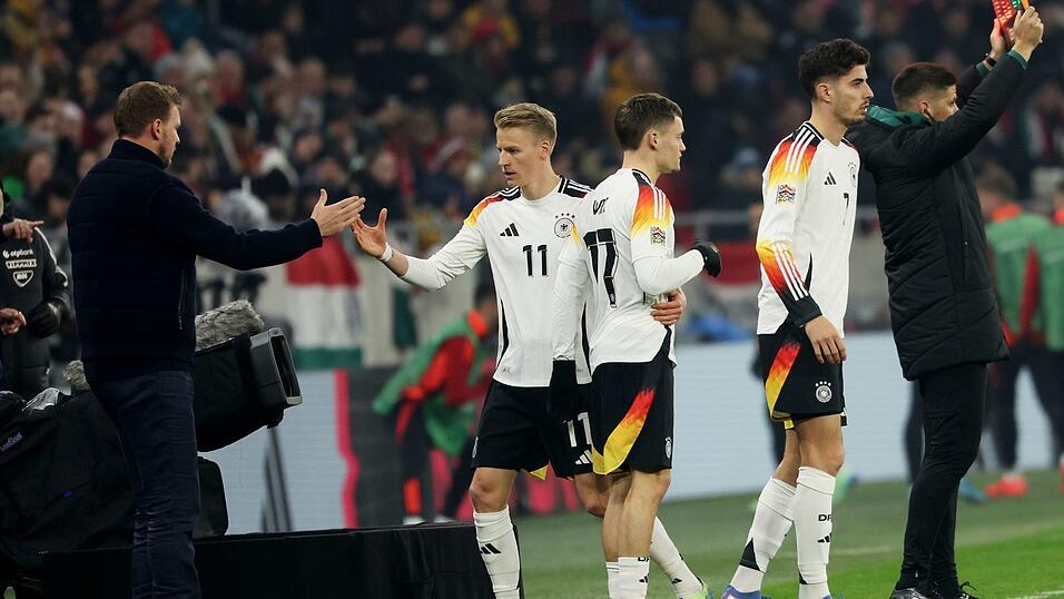 Kai Havertz und Florian Wirtz fehlen der DFB-Elf beim Klassiker gegen Italien. Kai Havertz und Florian Wirtz fehlen der DFB-Elf beim Klassiker gegen Italien.