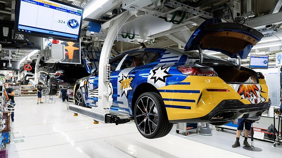 So soll das BMW-Modell 'The 8X Jeff Koons' aussehen, der in Dingolfing ab März entsteht.
