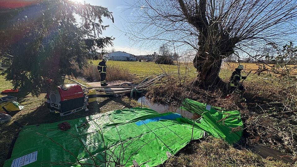 Impressionen vom Einsatz am Samstag in Buch am Erlbach.