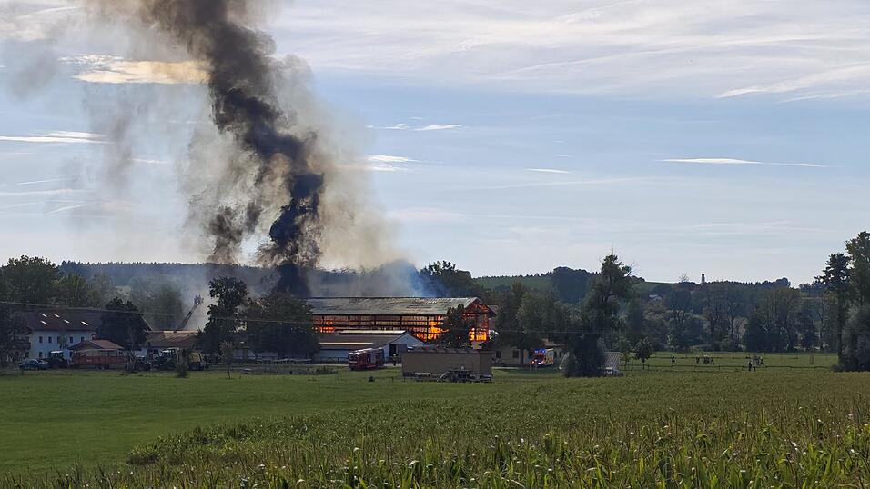 Auf einem landwirtschaftlichen Anwesen bei Vilsbiburg ist am Sonntag ein Feuer ausgebrochen. Auf einem landwirtschaftlichen Anwesen bei Vilsbiburg ist am Sonntag ein Feuer ausgebrochen.
